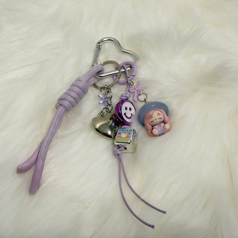 Purple POP Mart Keychain